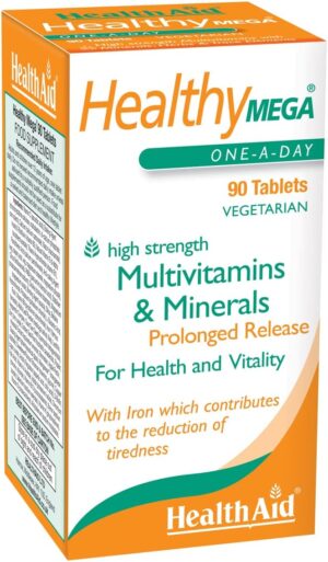 HealthAid Healthy Mega - Prolong Release - 90 Vegetarian Tablets