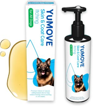 YuMOVE Skin & Coat Care Itching for Adult Dogs | Itchy or Sensitive Skin Supplement for Dogs Prone to Scratching enriched with Salmon Oil | 500ml | Packaging may vary, Clear