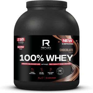Reflex Nutrition 100% Whey 2kg 100% Delicious Whey Protein powder in 4 Flavours