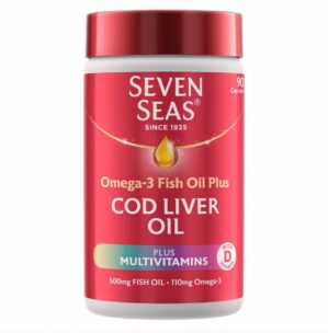 Seven Seas Omega-3 Fish Oil Plus Cod Liver Oil - 90 Capsules
