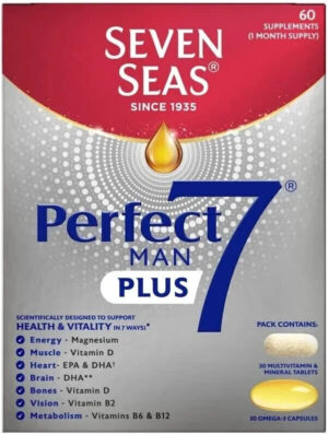 Seven Seas Perfect7 Man Plus Multivitamin,30 Capsules + 30 Tablets