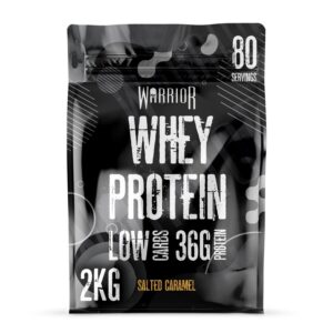 Warrior Whey Protein Powder Make Critical Gains Shake - Salted Caramel (2kg)