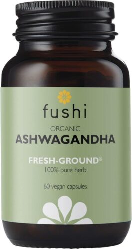 Fushi Ashwagandha Organic Herbal Supplement 340 mg, 60 Caps