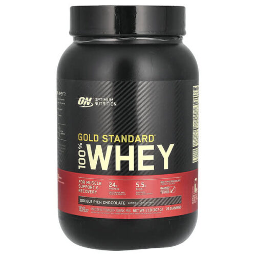 Optimum Nutrition, Gold Standard® 100% Whey, Double Rich Chocolate, 2 lb (907 g)