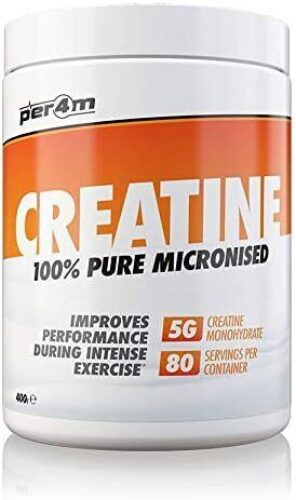 per4m Creatine Powder | 80 Servings of 100% Pure Micronised Creatine Monohydrate